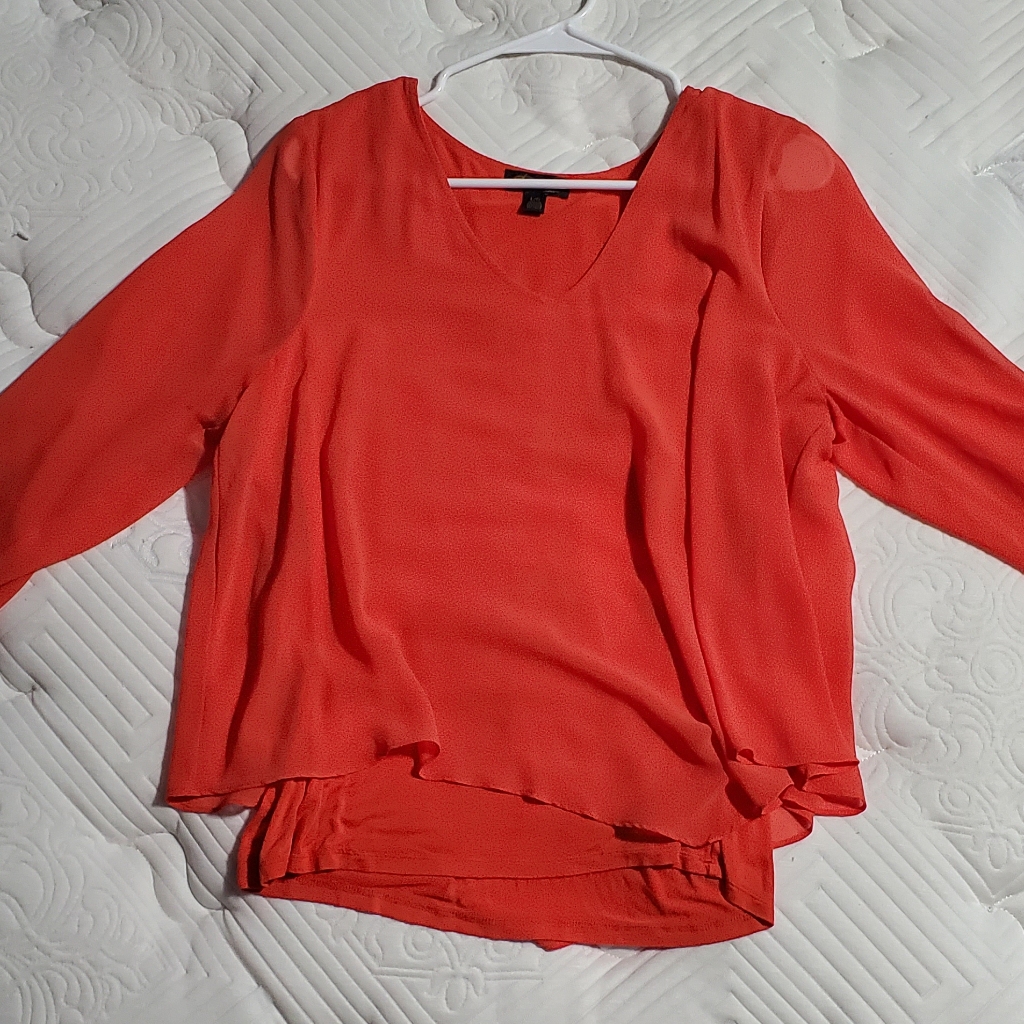 Orange Two Layer Top